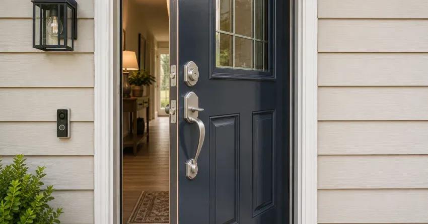 energy-efficient exterior door upgrade installation in Crescent Town, East York